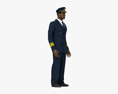 African-American Airline Pilot Modelo 3D