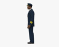 African-American Airline Pilot 3D 모델 