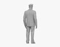 African-American Airline Pilot 3D-Modell