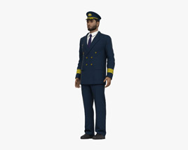Middle Eastern Airline Pilot Modello 3D