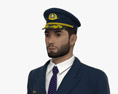 Middle Eastern Airline Pilot 3d model
