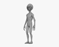 Humanoider Außerirdischer 3D-Modell