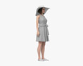 Casual Woman Dress 3D модель