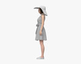 Casual Woman Dress Modello 3D