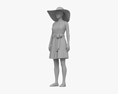 Casual Woman Dress Modelo 3D
