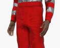 African-American Paramedic 3D-Modell