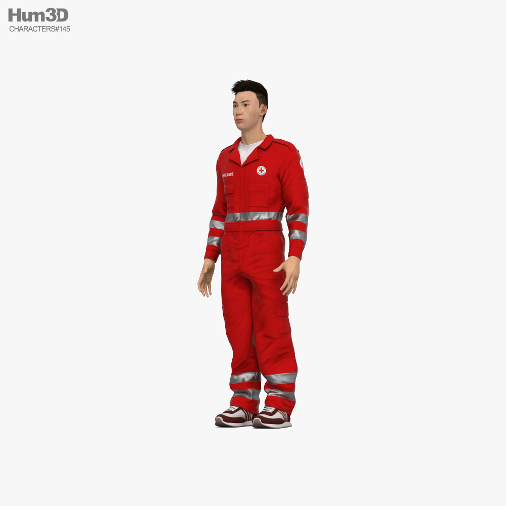 Asian Paramedic 3D model