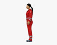 Middle Eastern Paramedic Woman 3D 모델 