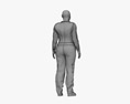 アフリカ系アメリカ人救急隊員の女性 3Dモデル