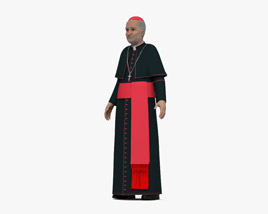Katholischer Kardinal 3D-Modell