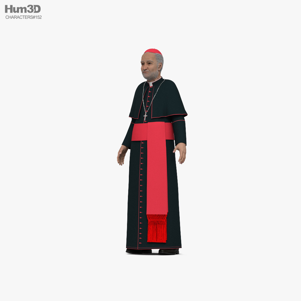 Catholic Cardinal 3D model