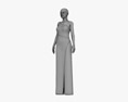 晚礼服的女人 3D模型