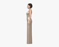 イブニングドレスを着た女性 3Dモデル