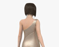 이브닝 드레스를 입은 여성 3D 모델 