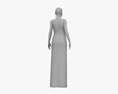 이브닝 드레스를 입은 여성 3D 모델 