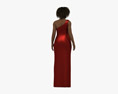 African-American Woman Evening Dress Modèle 3d