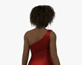 African-American Woman Evening Dress Modello 3D
