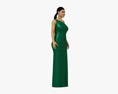 Middle Eastern Woman Evening Dress 3Dモデル