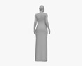 Middle Eastern Woman Evening Dress 3Dモデル