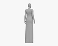 Asian Woman Evening Dress 3D-Modell