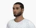 Middle Eastern Hospital Patient 3D-Modell