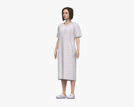 Woman Hospital Patient 3D model