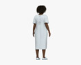 African-American Woman Hospital Patient Modello 3D