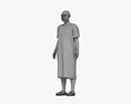African-American Woman Hospital Patient 3D модель