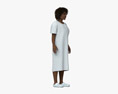 African-American Woman Hospital Patient Modello 3D