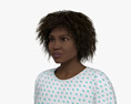 African-American Woman Hospital Patient Modelo 3d
