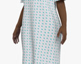 African-American Woman Hospital Patient Modèle 3d