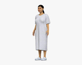 Middle Eastern Woman Hospital Patient 3D model