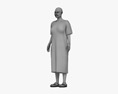Middle Eastern Woman Hospital Patient 3D 모델 