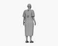 Middle Eastern Woman Hospital Patient Modello 3D