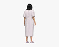 Asian Woman Hospital Patient 3D-Modell