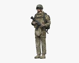 우크라이나 군인 3D 모델 