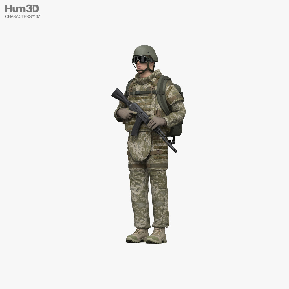 Ukrainian Soldier 3D model