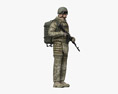 Ukrainian Soldier 3D 모델 