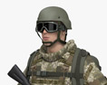 Ukrainian Soldier Modello 3D