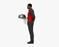 African-American Waiter 3D-Modell