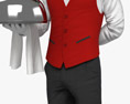 Middle Eastern Waiter 3d model