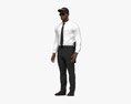 African-American Security Guard 3D 모델 