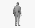 African-American Security Guard Modelo 3D