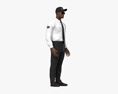 African-American Security Guard 3D 모델 
