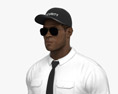 African-American Security Guard 3Dモデル