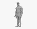 African-American Security Guard Modelo 3D