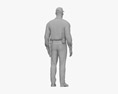 African-American Security Guard Modello 3D