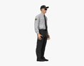 Asian Security Guard 3D-Modell