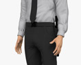 Asian Security Guard 3D-Modell