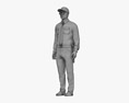 Middle Eastern Security Guard 3d model
